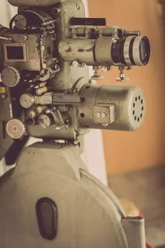 Old big cinema projector Stock Photos