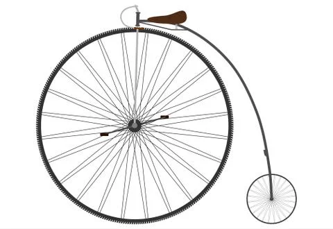 Old bike. Stock Illustration