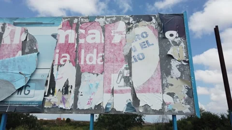 Old Billboard Stock Footage 133107041