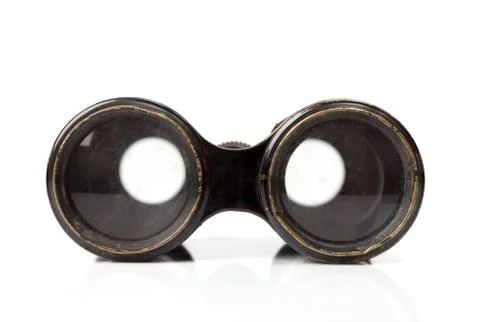 Old binoculars Foto stock