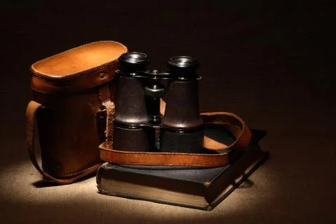 Old binoculars Stock Photos
