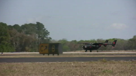 Old black airplane  Stock Footage 658794