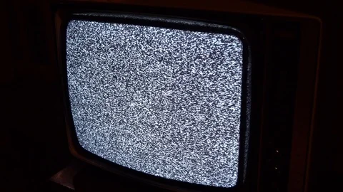 old black and white tv set
