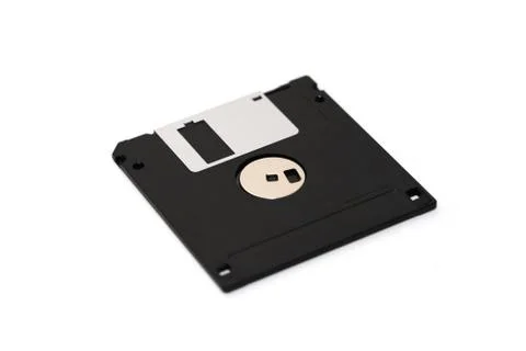 Old Black Diskette Stock Photos