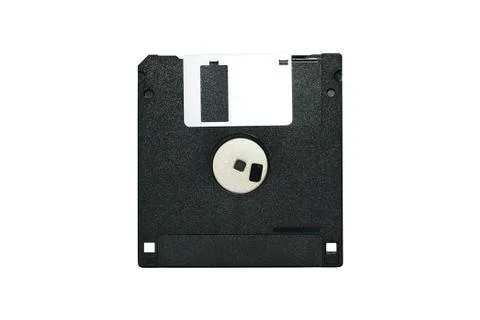 Old Black Diskette Stock Photos