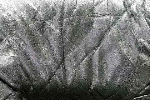 Old Black Leather background texture Stock Photos