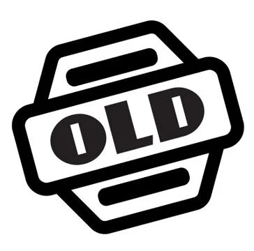 Old black stamp Stockillustratie
