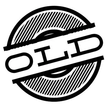 Old black stamp Stockillustratie