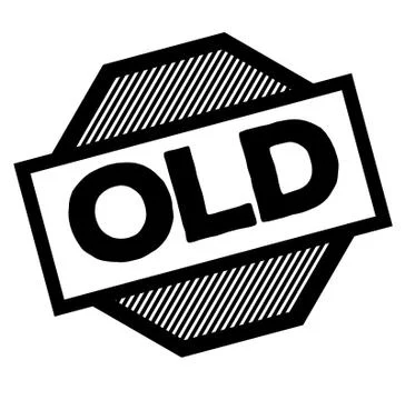 Old black stamp Stockillustratie