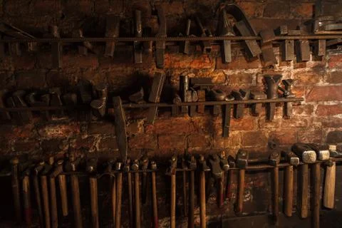 Old blacksmith tools Stock Photos