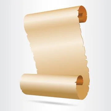 Old blank paper script. Stock Illustration