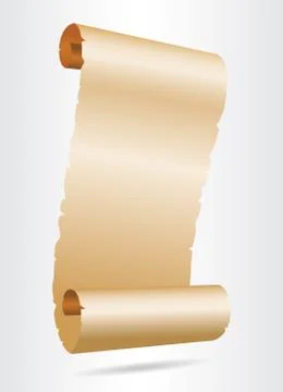 Old blank paper script. Stock Illustration