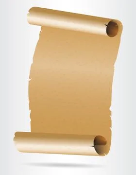 Old blank paper script. Stock Illustration