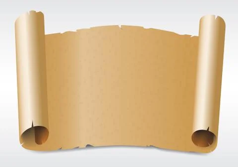 Old blank paper scripts. Stock Illustration