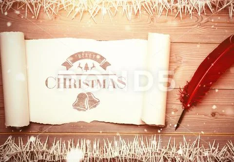 Old blank scroll paper PSD Template