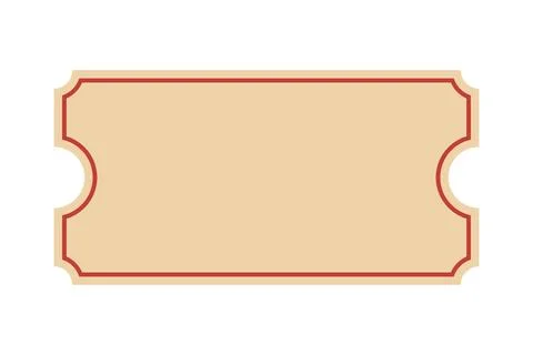 Old blank ticket Stockillustratie