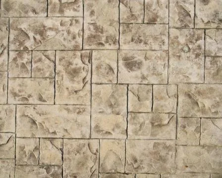 Old block tiled wall Stock Photos