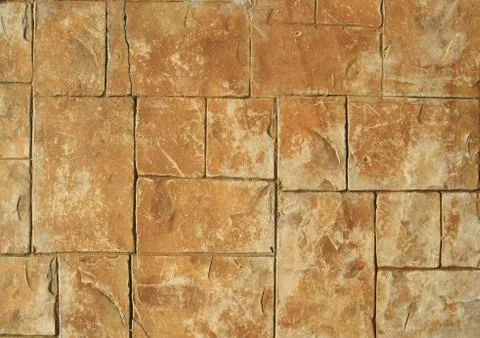 Old block tiled wall Stock Photos