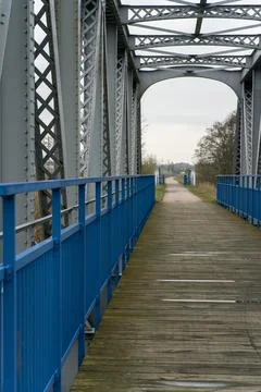 The old blue bridge Foto stock