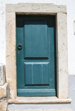 Old blue door Stock Photos