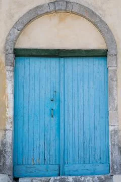 Old Blue Door Stock Photos
