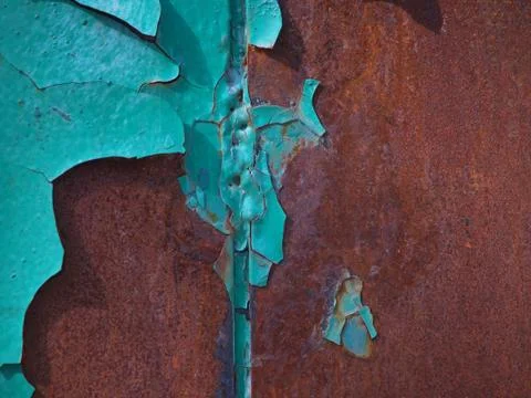 Old blue paint Stock Photos