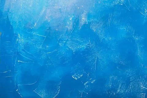 Old blue painted background, horizontal orientation, textured effect 写真素材