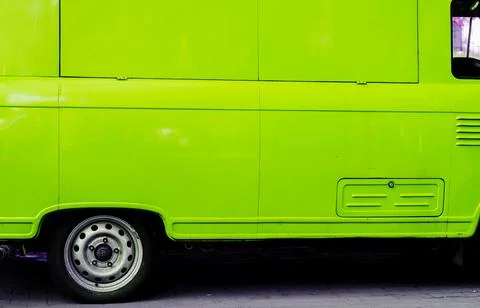 Old blue van. Stock Photos
