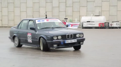 Old Bmw Drifting/Racing Stock Footage 51002874