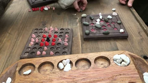 Old board game Stock Footage 77092271