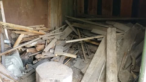 Old boards in the barn Stock Footage 311317204