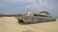 Old boat abandoned on a beach in Panama 4k or 4k+ Resolution