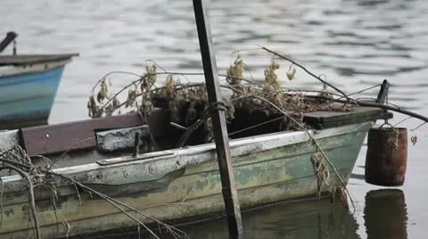 Old boat Stock Footage 11445007