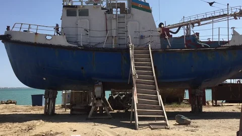 Old boat Stock Footage 80505167