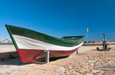 Old boat out of water 写真素材