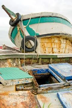 Old boat 스톡 사진