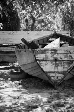 Old boat. Stock Photos