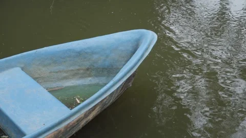 An old boat in the pond 動画素材 244148045