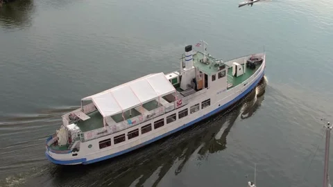 Old boat on a small river 動画素材 147329222