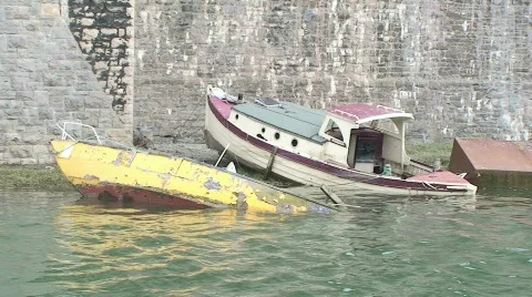 Old Boats Stock Footage 733552