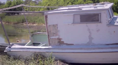 Old Boats Video stock 7769485