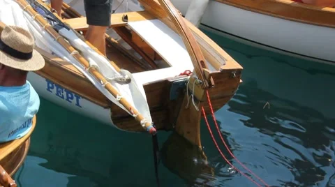 Old boats regattas start 스톡 동영상 7765847