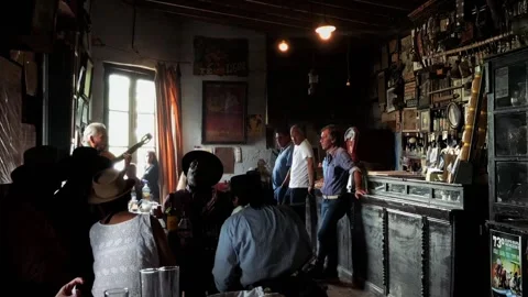 An Old Bodegon (Tavern and General Store) in Buenos Aires, Argentina. Stock Footage 120041031