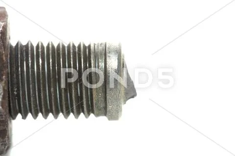 Old bolt. macro Stock Photos