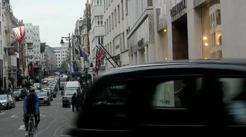 Old bond street Stock Footage 11016555