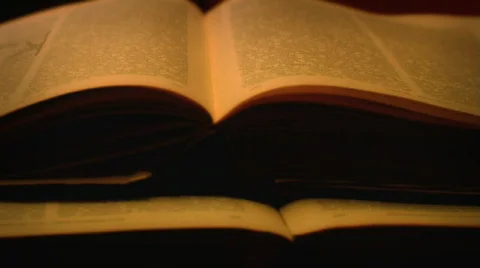 Old book and candles Stock Footage 756291