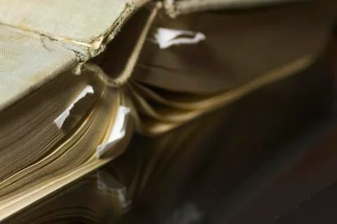 Old book with bookmark Stock Photos