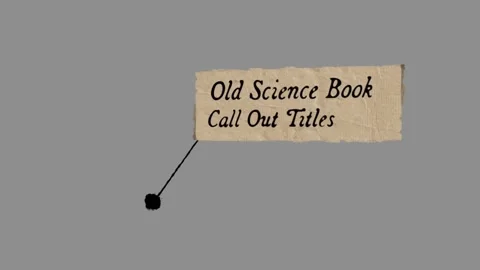 Old Book Call Out After Effects素材