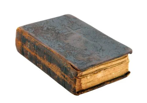 Old book with clipping path Stock Photos