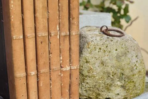 Old book close up Stock-Fotos